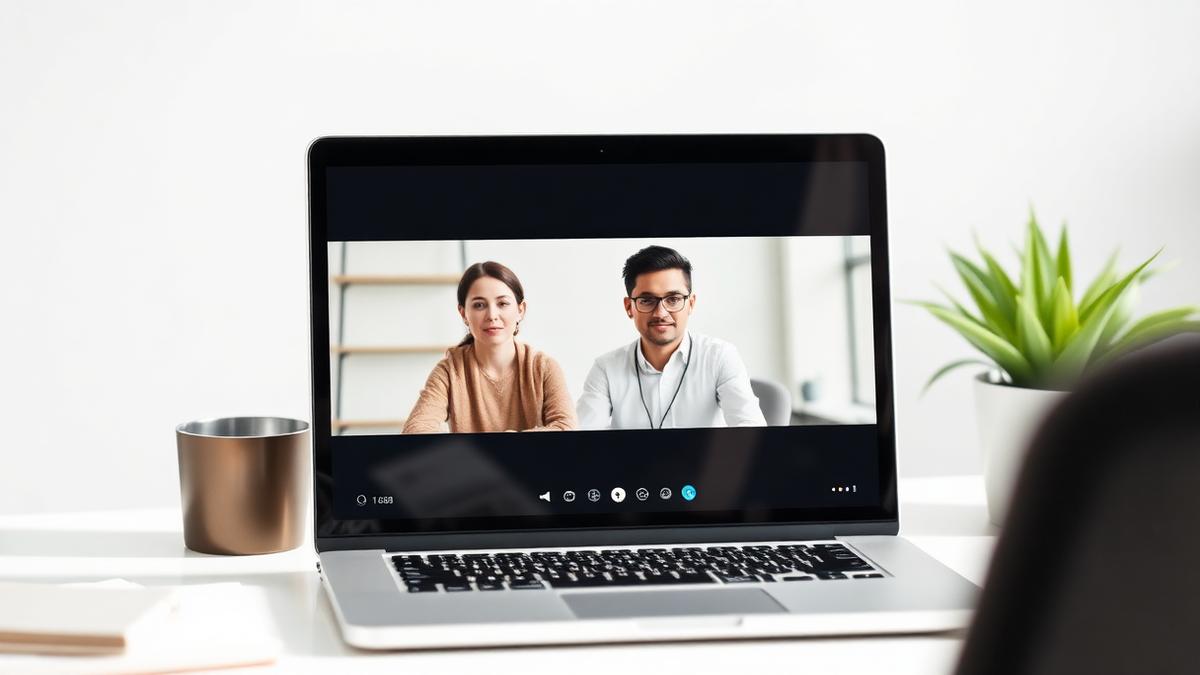 Remote video call with a web team — custom website development Morocco