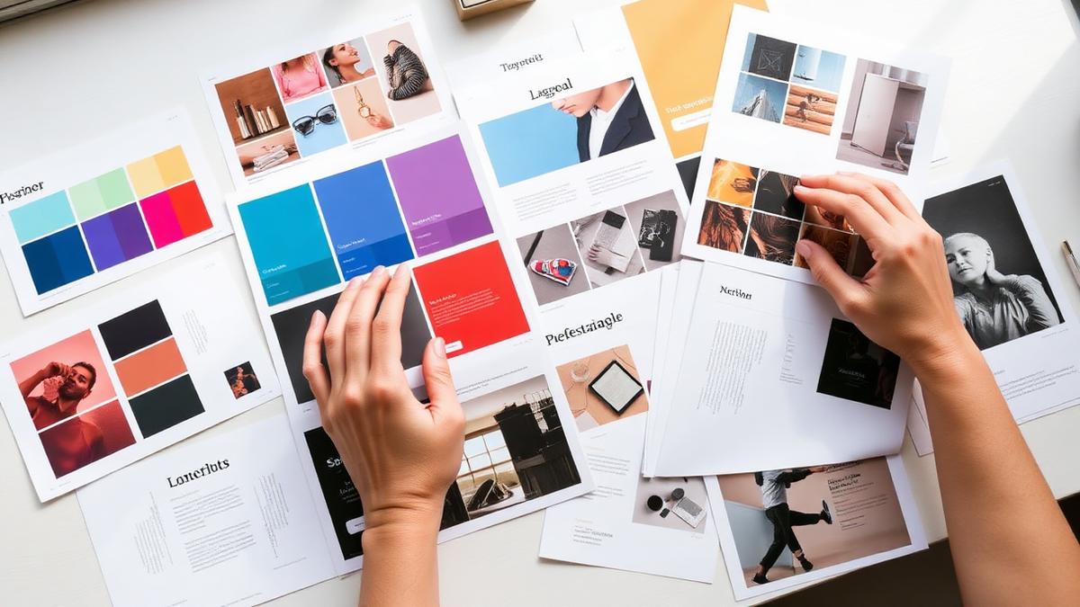 Moodboard de couleurs et maquettes — site vitrine sur mesure Maroc